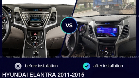 Màn hình DVD Android xe Hyundai Elantra 2011 - 2015 | Fujitech 